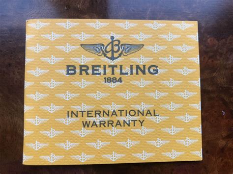 Breitling International Warranty 